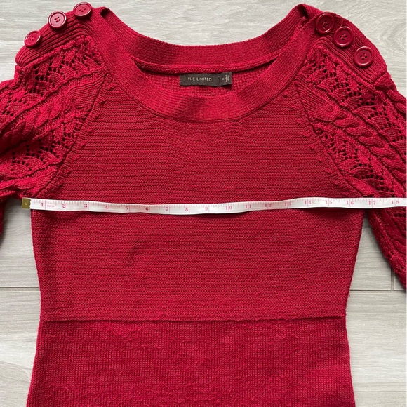 The Limited Red Sweater Dress - Size Medium - Picture 9 of 11